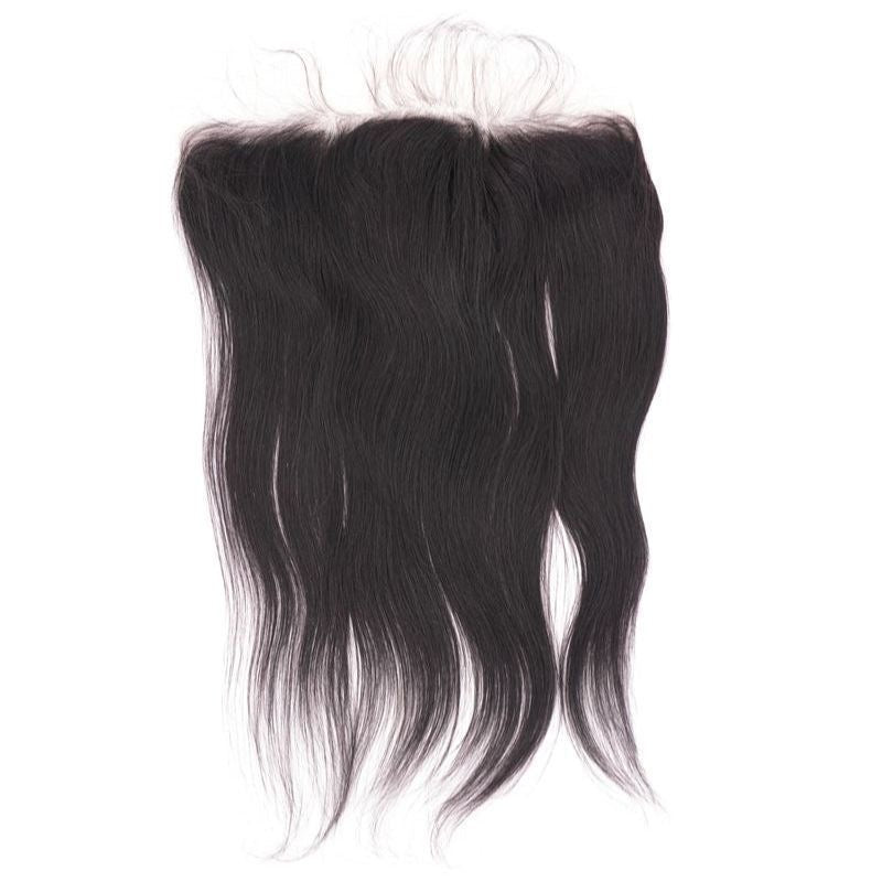 16” HD Lace Frontal – Straight Human Hair Frontal (1B Natural Black)