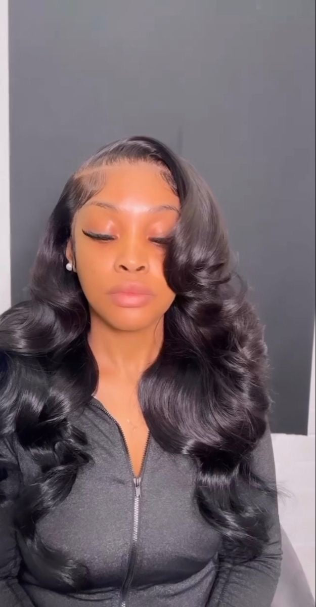 Body Wave 13×4 thin transparent Lace Frontal Wig – 250% Density Human Hair