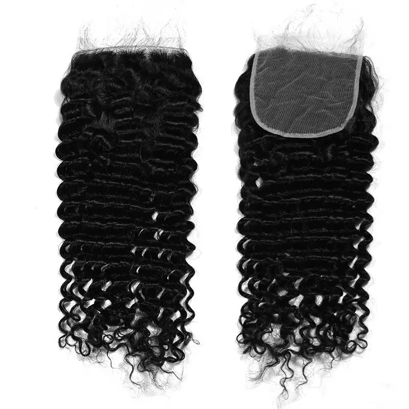 5*5 thin Transparent Lace Deep Wave /Water Wave Closure