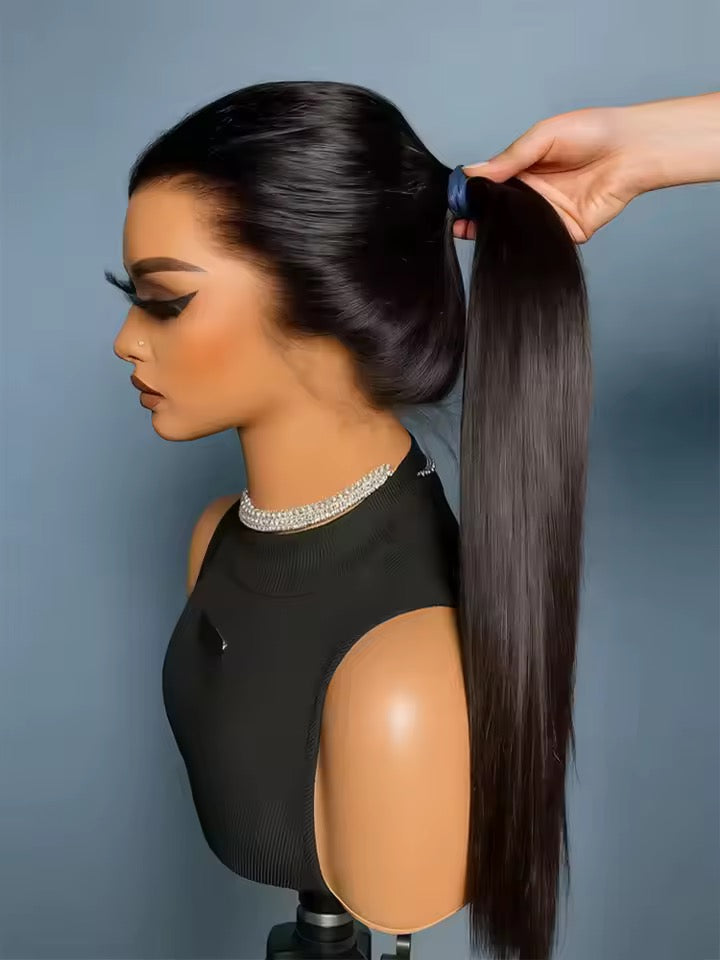 24”–26” Silky Straight thin transparent lace 360 Lace Wig – Human Hair