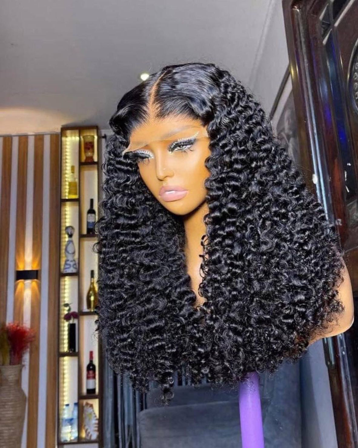 Burmese Curly 5x5 Closure Wig – Double Drawn Human Hair