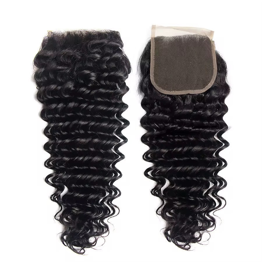 5*5 thin Transparent Lace Deep Wave /Water Wave Closure