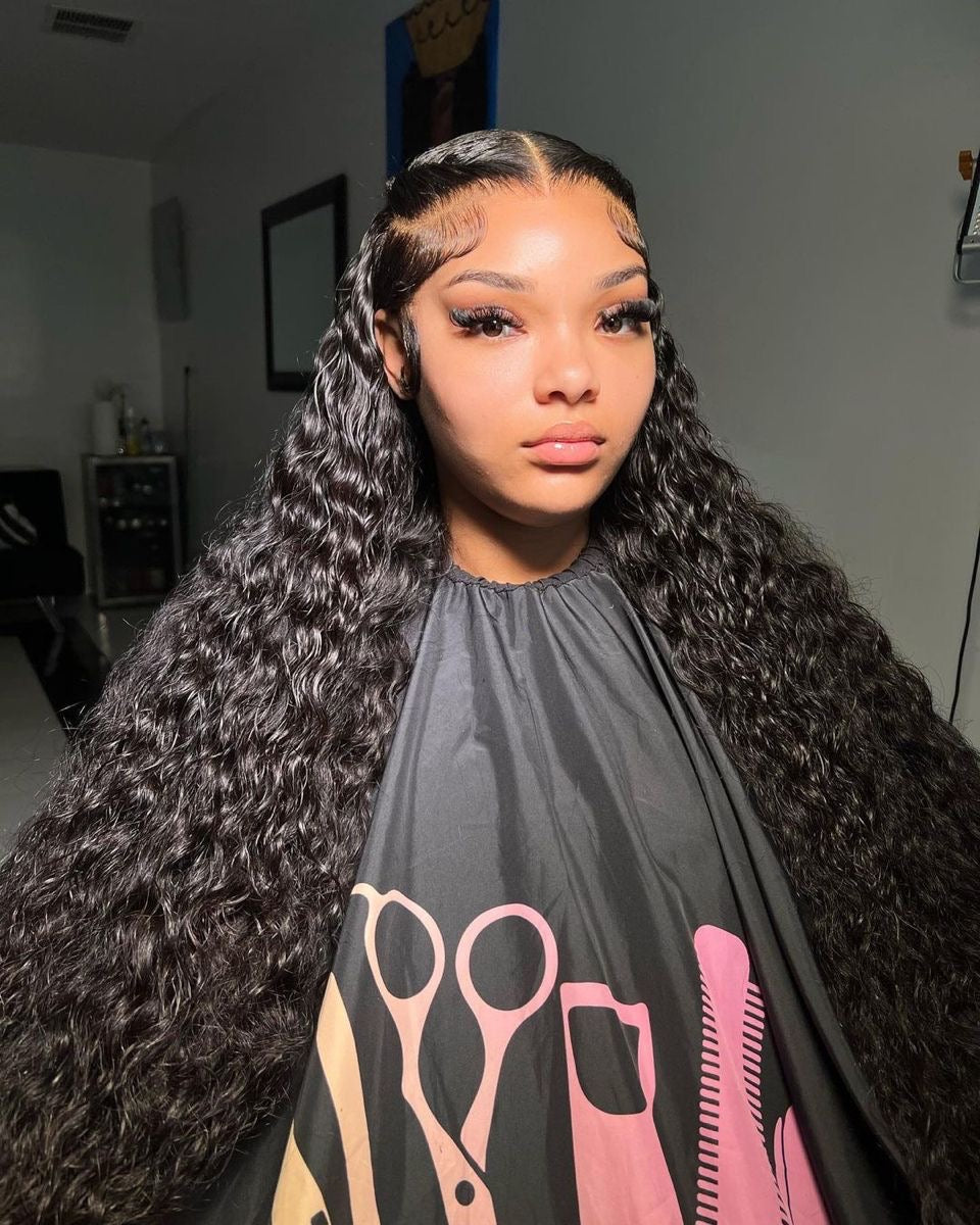 34 inches deep wave curls