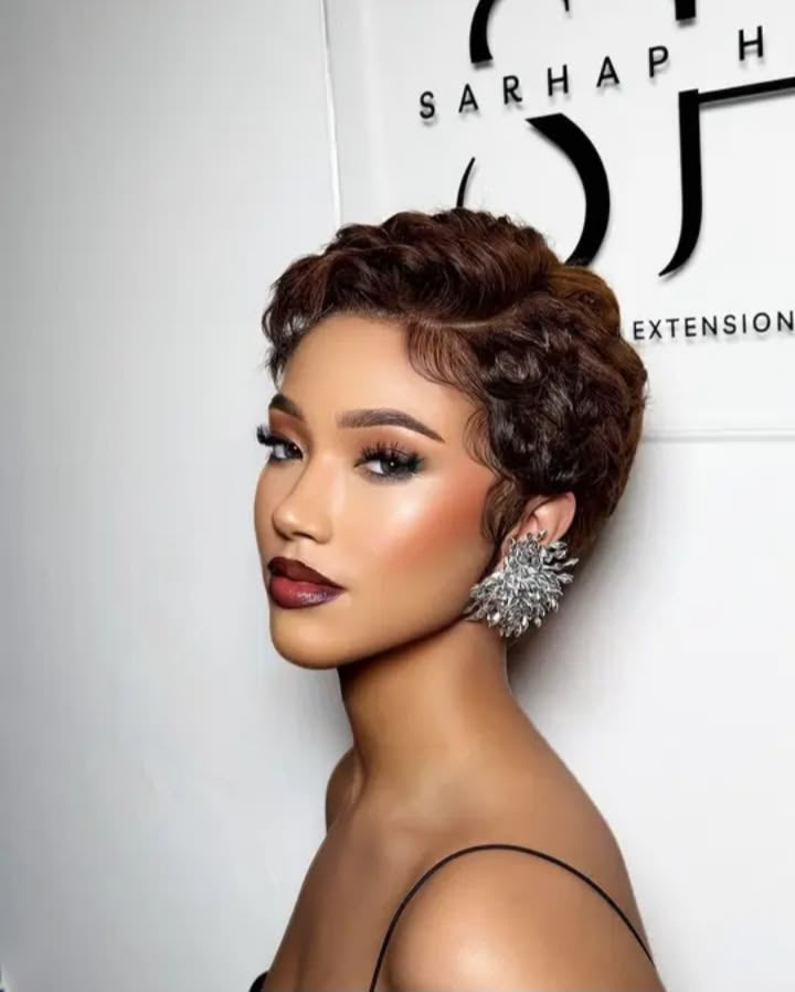 5*5 HD lace pixie cut wig