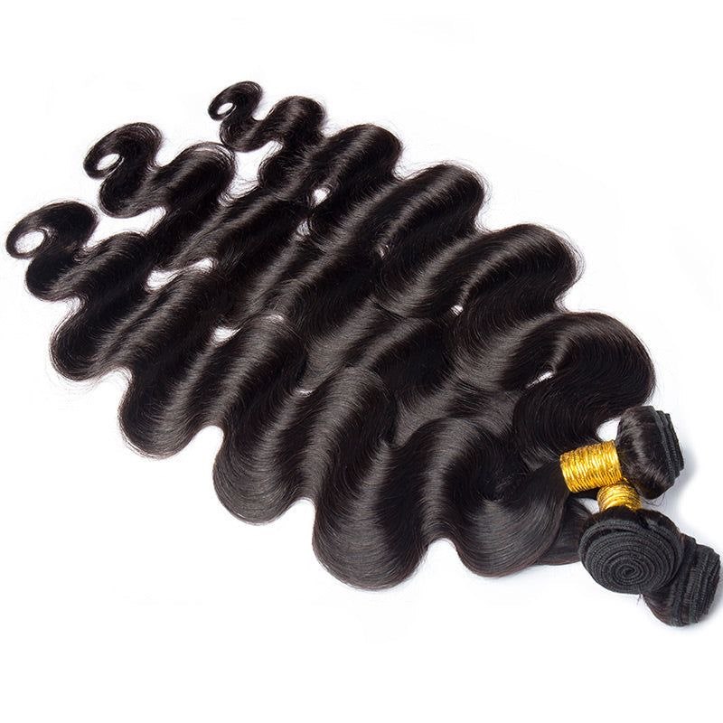Straight /Body Wave Virgin Human Hair Bundles (95g)