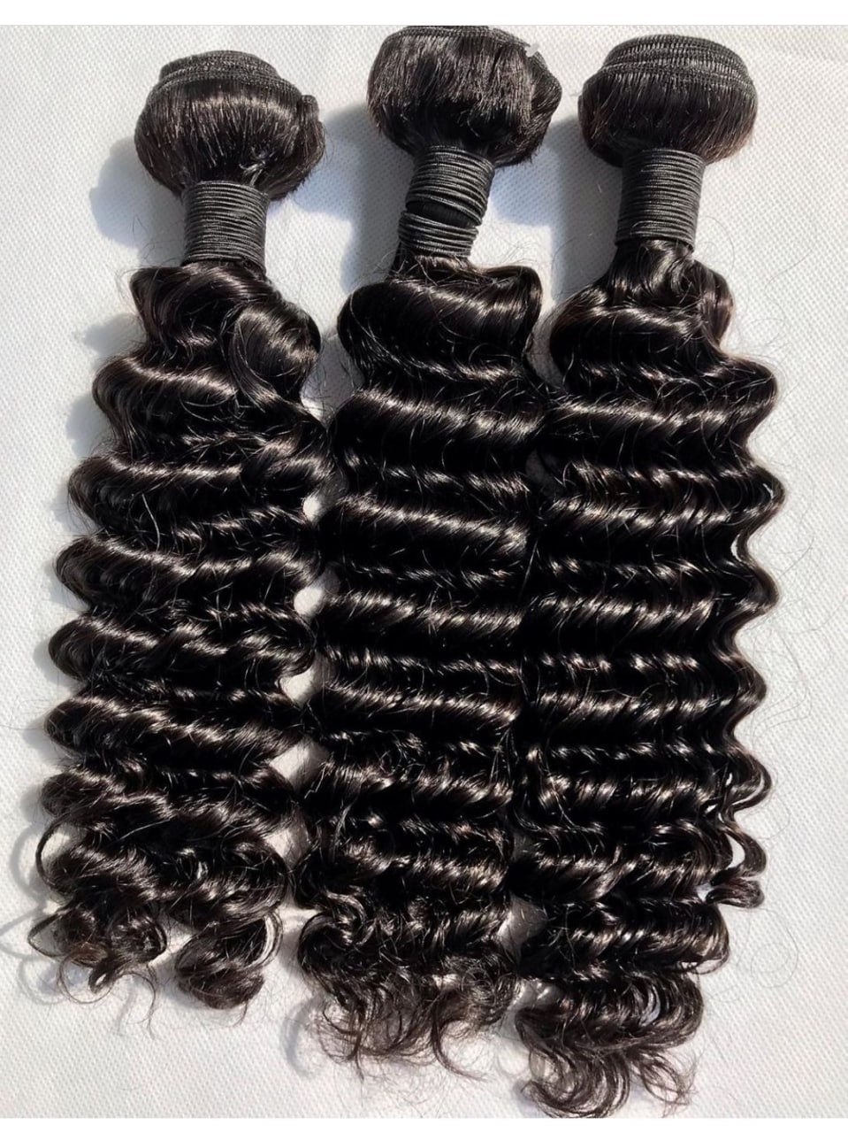 Deep Wave /Water Wave Virgin human hair bundles
